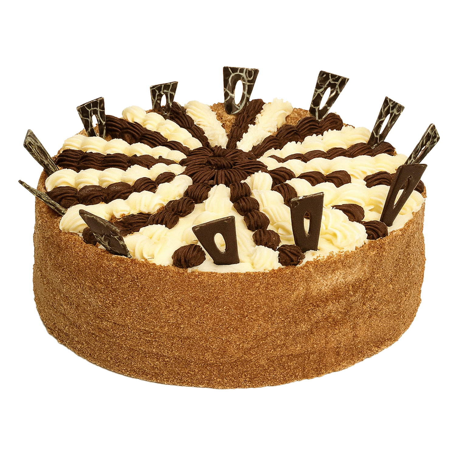 Biskuittorte "Tag und Nacht", 1,7 kg